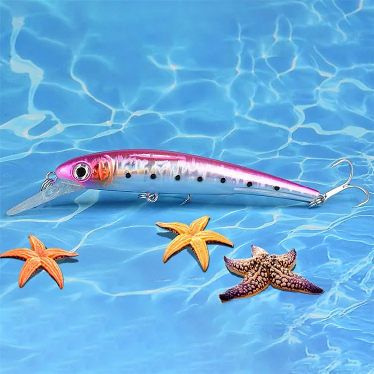 N20d 10,8 cm 11,5 g 3D Augen Sinken Minnow Köder Laser Plastikfischerei Köder Mit Haken - Stil 1
