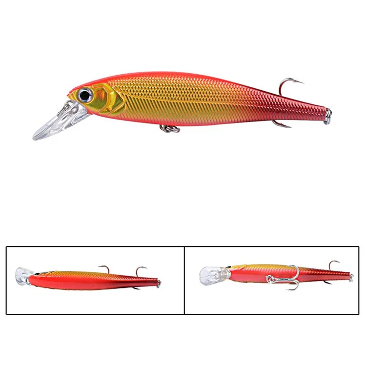 G51D 11.5cm 14g Floating Minnow Lure Artificial Bait with Hook for Freshwater Saltwater Fishing - Style 1