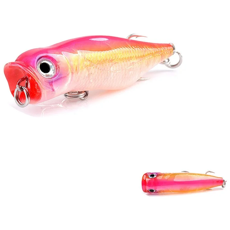 N52D 6.6cm 8.5g Built-In Steel Balls Hard Bait Plastic Lifelike Fishing Popper Lure - Style 8