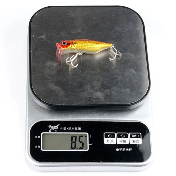 N52D 6.6cm 8.5g Built-In Steel Balls Hard Bait Plastic Lifelike Fishing Popper Lure - Style 8