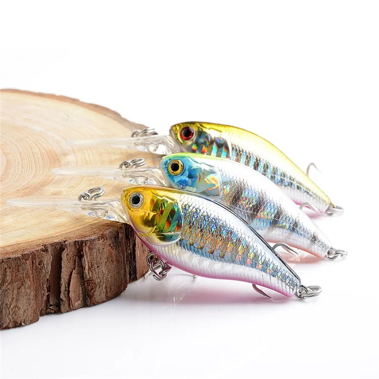 G53D 8.8cm 8.5g 3D Eyes Artificial Crankbait Plastic Fishing Lure with Built-In Steel Balls - Style 2