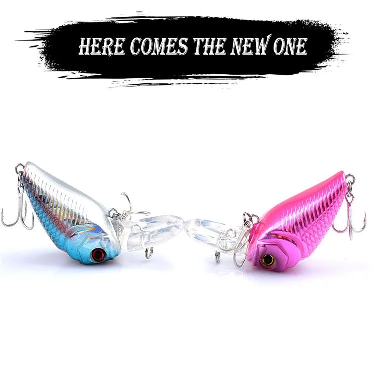 G12d 6cm 7g Simulaté 3D Eyes Reflective Laser Minnow Lure Appât Artificiel en Plastique Avec Crochet - Style 7