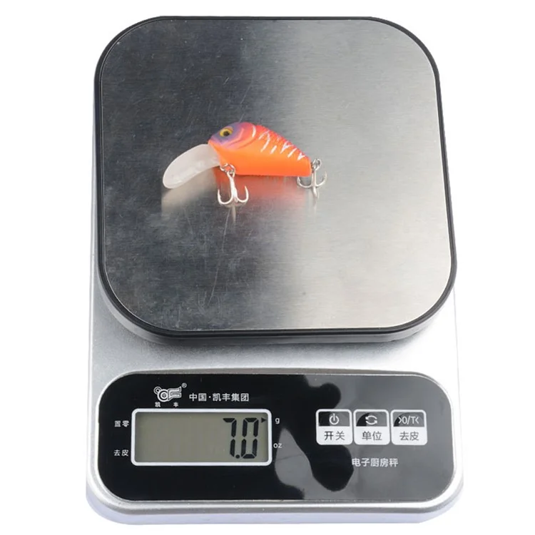 G12d 6cm 7g Simulaté 3D Eyes Reflective Laser Minnow Lure Appât Artificiel en Plastique Avec Crochet - Style 7