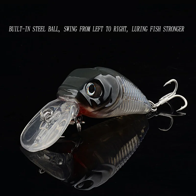 G12D 6 cm 7 g Plastikowa Przynęta Sztuczna z 3D Oczami, Refleksyjna Przynęta Minnow z Hakiem – Styl 7