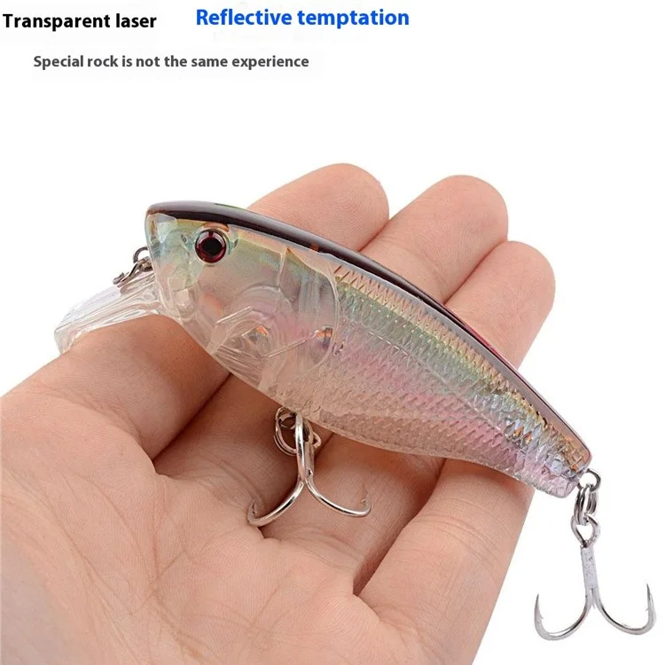 G07D 8cm 13.5g Realistic Floating Minnow Fishing Lure Plastic Hard Bait with Hook - Style 7