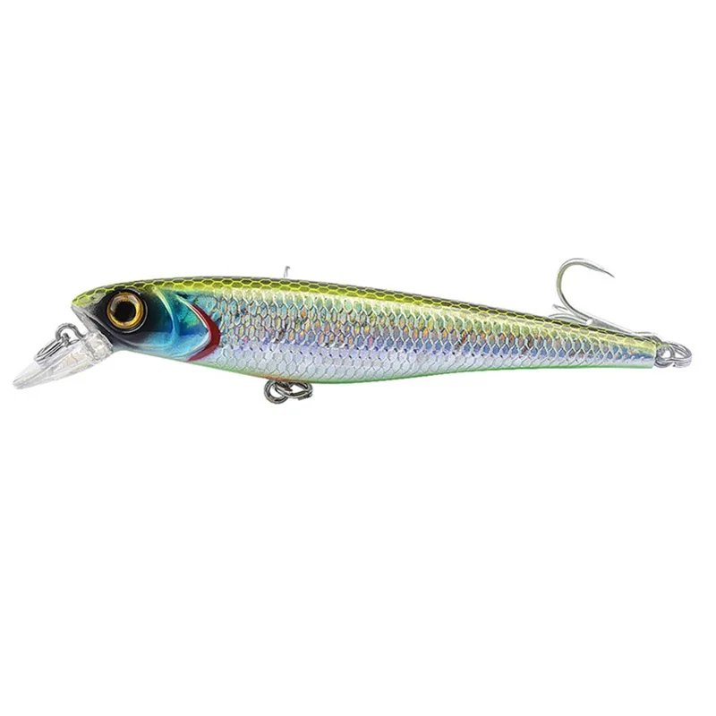 N03F 10.2cm 9g Plastic Fishing Lure Long Casting Lifelike 3D Eyes Floating Minnow Bait - Style 3