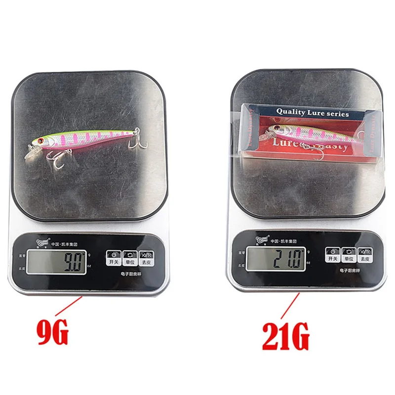 N03F 10.2cm 9g Plastic Fishing Lure Long Casting Lifelike 3D Eyes Floating Minnow Bait - Style 3