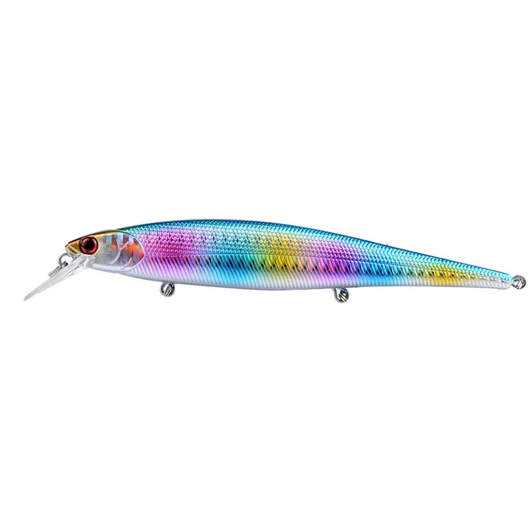 G30D 10.5cm 9g Realistic Floating Minnow Hard Bait 3D Eyes Fishing Lure with Hook, Size S - Style 1
