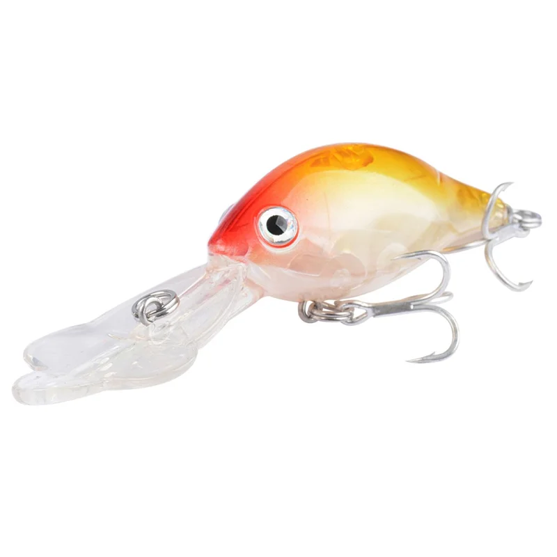 N07F 9cm 9g Petal Tongue Plate Artificial Lure Plastic Floating Fishing Bait with Hook - Style 2