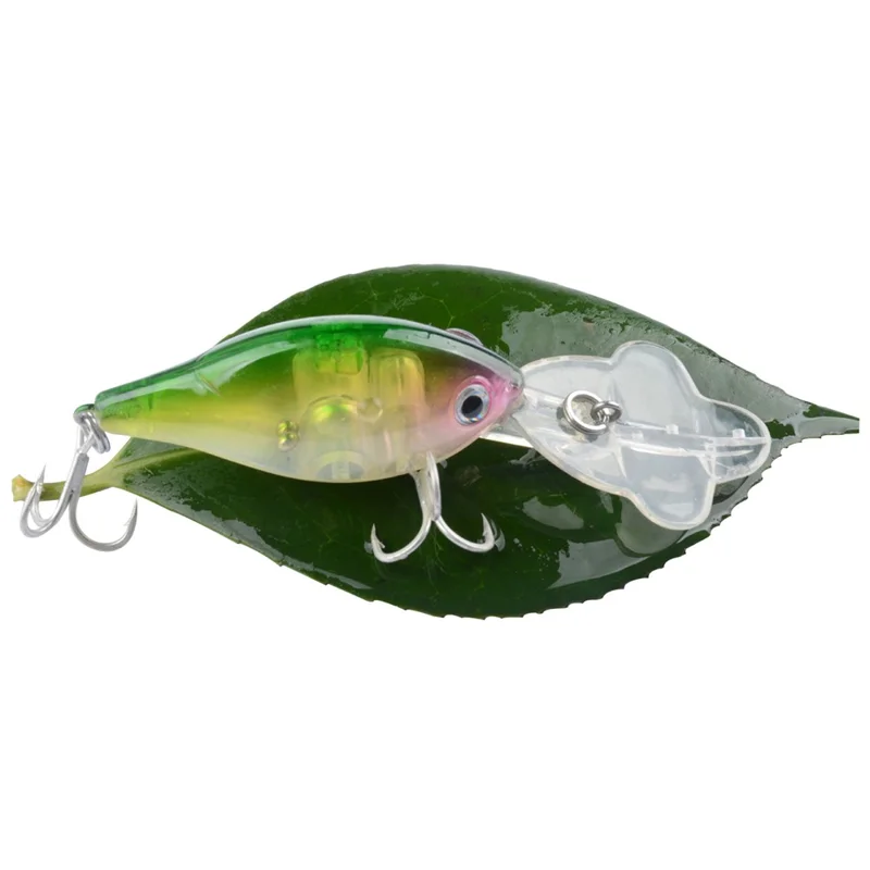 N07F 9cm 9g Petal Tongue Plate Artificial Lure Plastic Floating Fishing Bait with Hook - Style 2