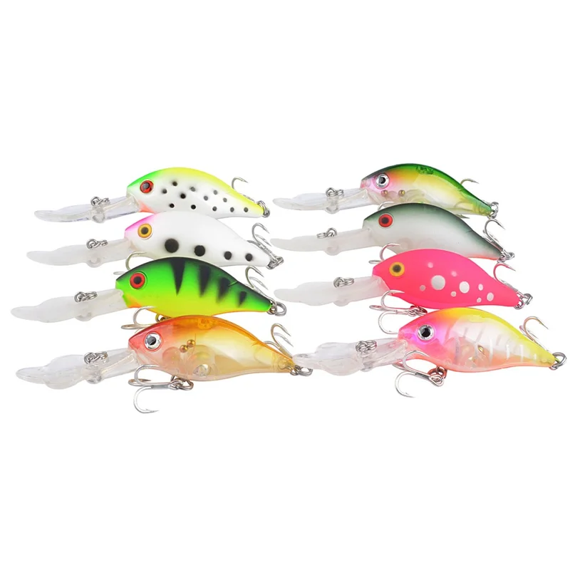 N07F 9cm 9g Petal Tongue Plate Artificial Lure Plastic Floating Fishing Bait with Hook - Style 2