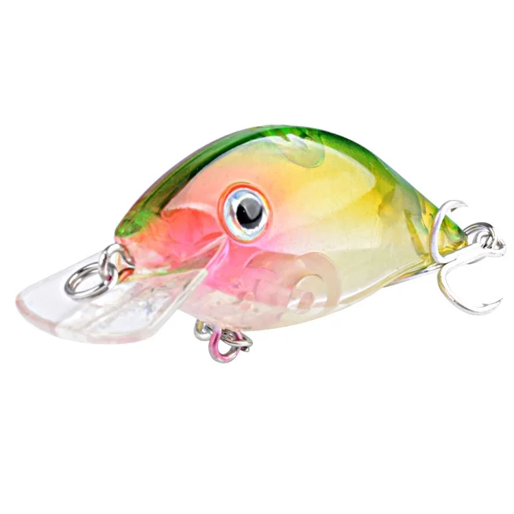 N06F 5.5cm 4g Artificial Lure 3D Eyes Plastic Bionic Fishing Bait with Built-In Balls - Style 5