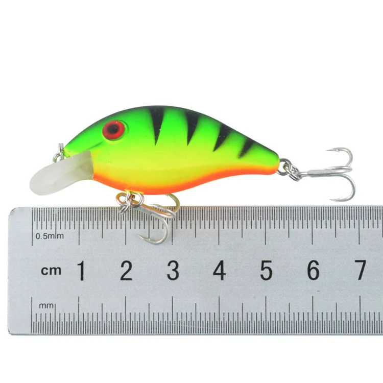 N06F 5.5cm 4g Artificial Lure 3D Eyes Plastic Bionic Fishing Bait with Built-In Balls - Style 5