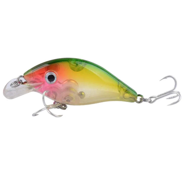 N06F 5.5cm 4g Artificial Lure 3D Eyes Plastic Bionic Fishing Bait with Built-In Balls - Style 5