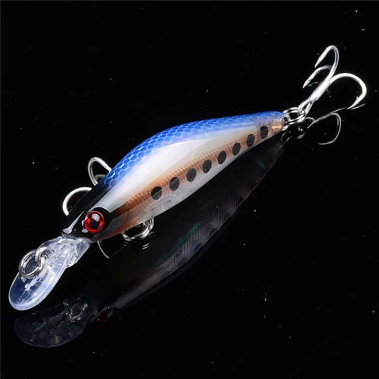 Isca artificial de plástico duro tipo minnow afundante com bionics a laser de 8cm e 6,5g - Estilo 1