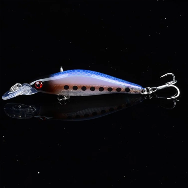 Isca artificial de plástico duro tipo minnow afundante com bionics a laser de 8cm e 6,5g - Estilo 1
