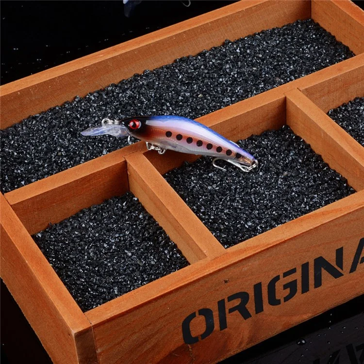 Isca artificial de plástico duro tipo minnow afundante com bionics a laser de 8cm e 6,5g - Estilo 1