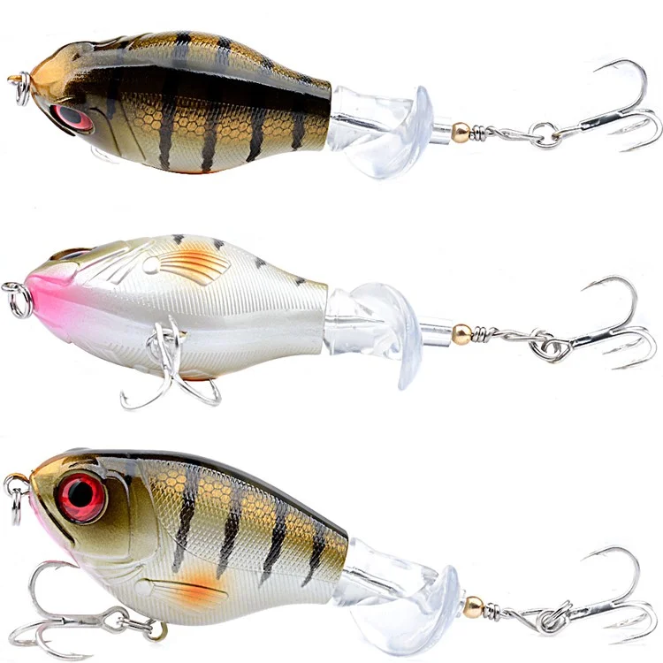 Leurre de pêche PL50 16g 9,3 cm Topwater Appât artificiel Lancer long Spinning Hard Lure - Style 1