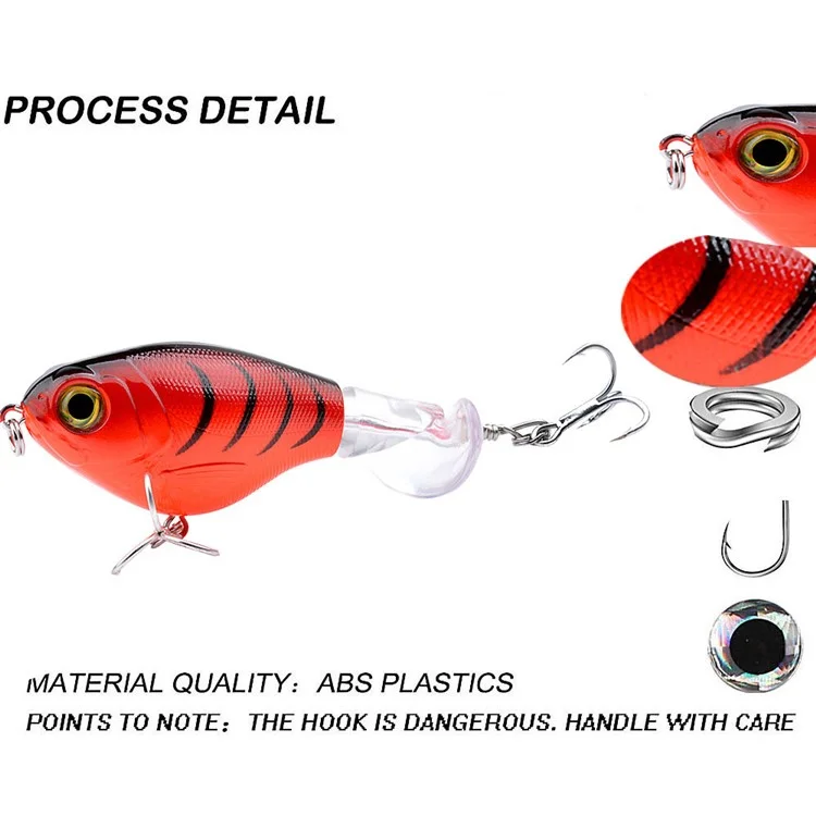 Leurre de pêche PL50 16g 9,3 cm Topwater Appât artificiel Lancer long Spinning Hard Lure - Style 1
