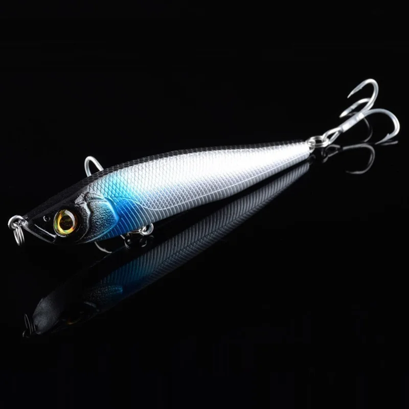 CH89 للصيد بالسمك المستخدم في الصيد 9.5 سم 21 غرام عيون ثلاثية الأبعاد طُعم غاطس على شكل قلم رصاص واقعي للإسقاط لمسافات طويلة - النمط 4