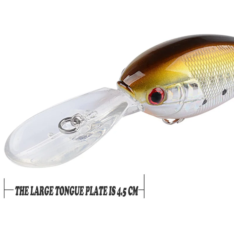 G32D Simulated Crankbait Lure 12.5g 10cm Hard Bait Floating Artificial Fishing Bait with Hook - Style 1