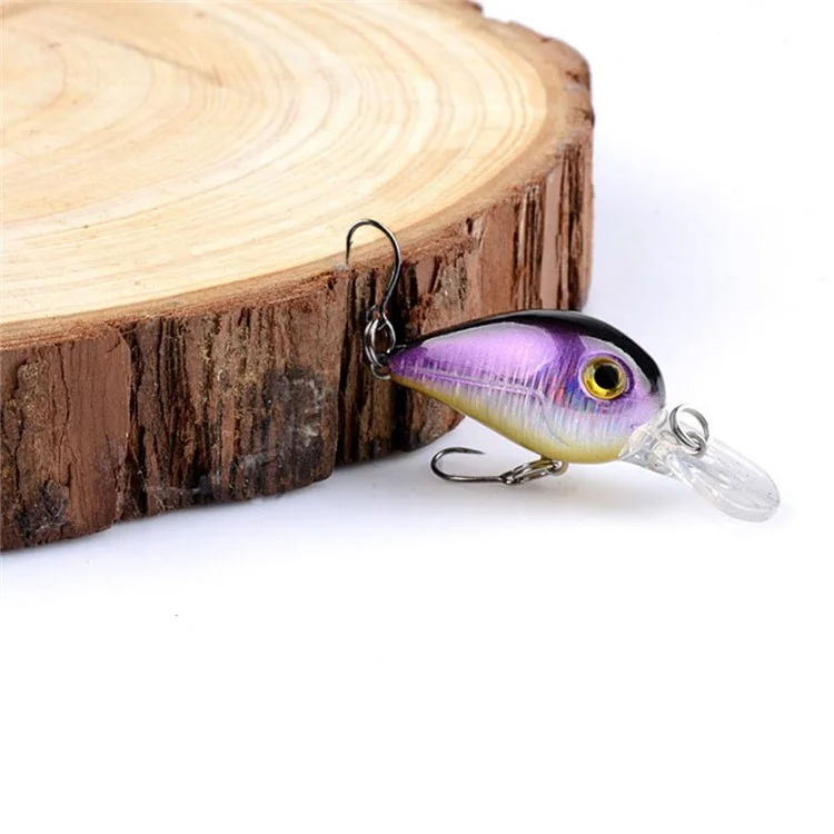 G38F Mini Crankbait 4,5 cm 2,5 g schwimmender Köder aus Laser-Kunststoff mit Haken - Stil 1