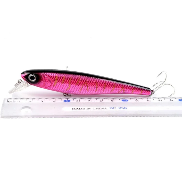 N01D Señuelo de Minno de 12,5 cm y 18 g con ojos simulados 3D, lanzamiento largo y cebo duro con anzuelo - Estilo 1