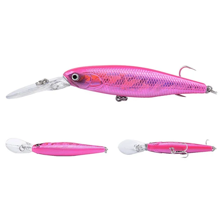 G35D Floating Fishing Lure 11.2cm 10.5g Minnow Bait Long Casting Hard Plastic Artificial Lure with Hook - Style 1