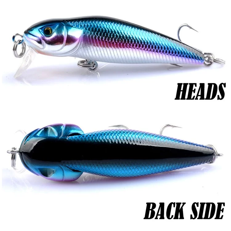 G31D 7.1cm 8g Plastic Minnow Lure Long Casting 3D Eyes Floating Bait with Hook - Style 1