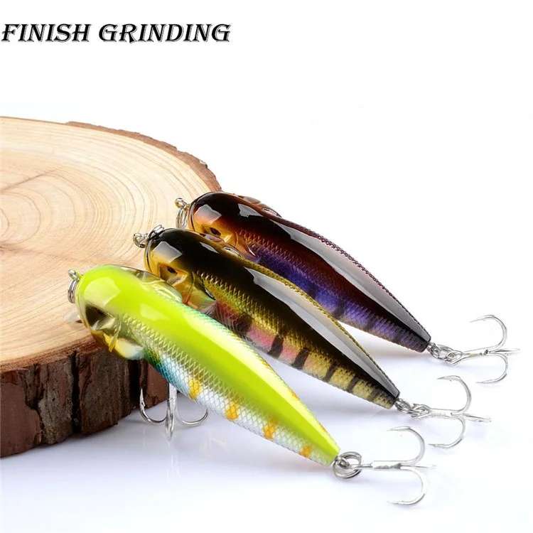 G31D 7.1cm 8g Plastic Minnow Lure Long Casting 3D Eyes Floating Bait with Hook - Style 1