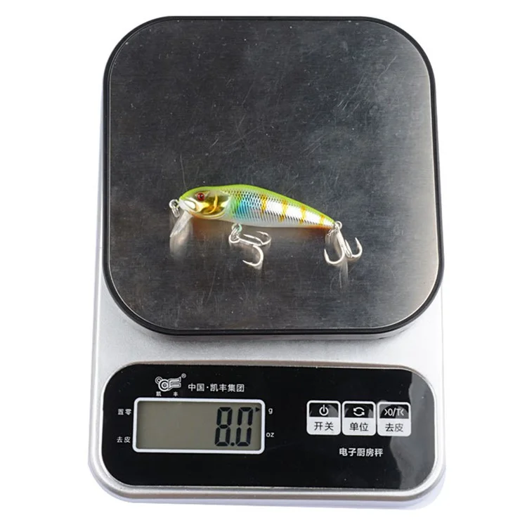G31D 7.1cm 8g Plastic Minnow Lure Long Casting 3D Eyes Floating Bait with Hook - Style 1