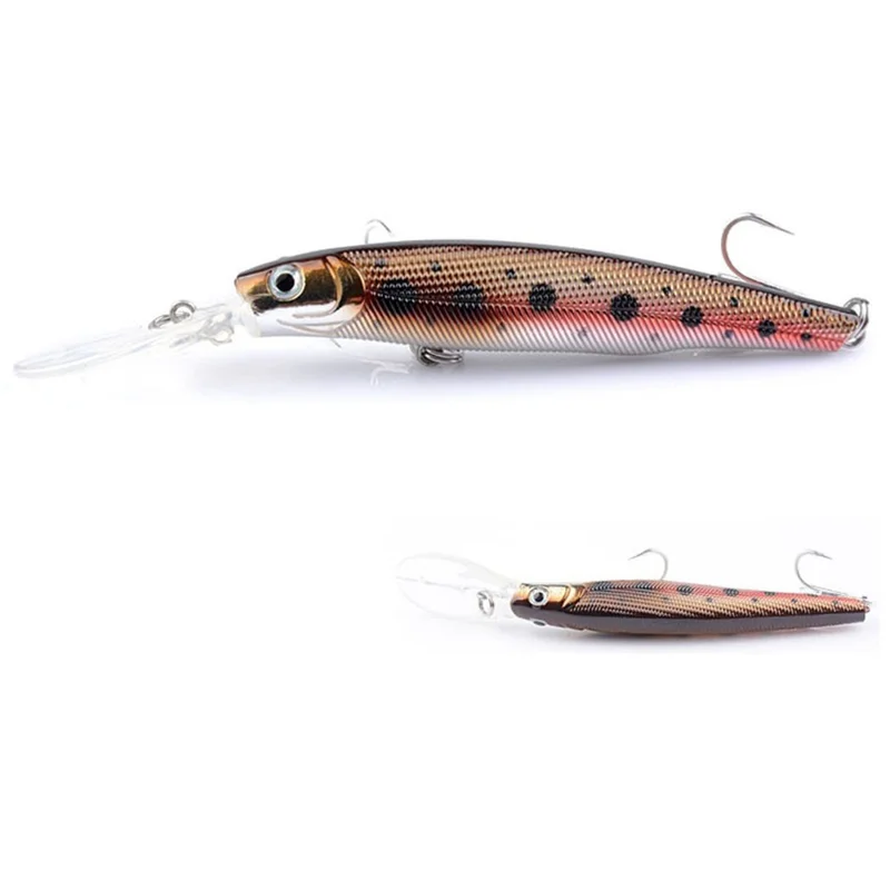 Esca da pesca con lingua lunga G17D, 12 cm, 11 g, esca dura galleggiante per lanci lunghi - Stile 1