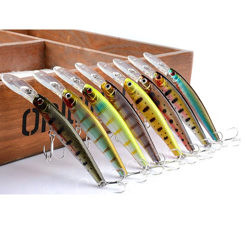 Esca da pesca con lingua lunga G17D, 12 cm, 11 g, esca dura galleggiante per lanci lunghi - Stile 1