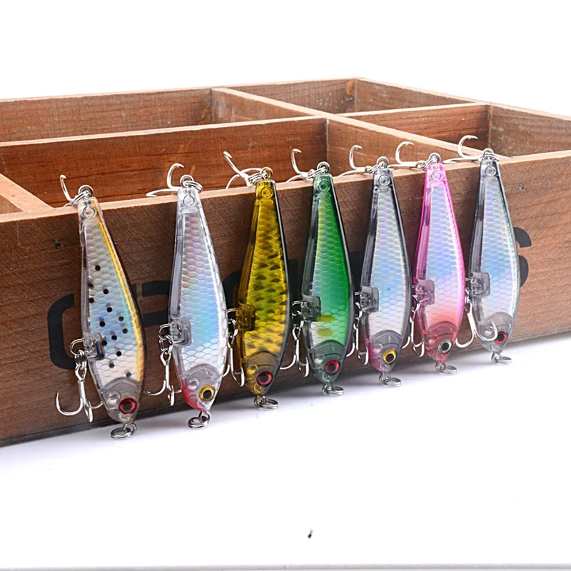 CH91 Leurre crayon coulant de 7 cm et 7,8 g pour la pêche à la truite et au bar, avec un long jet. Leurre artificiel avec laser - Style 1