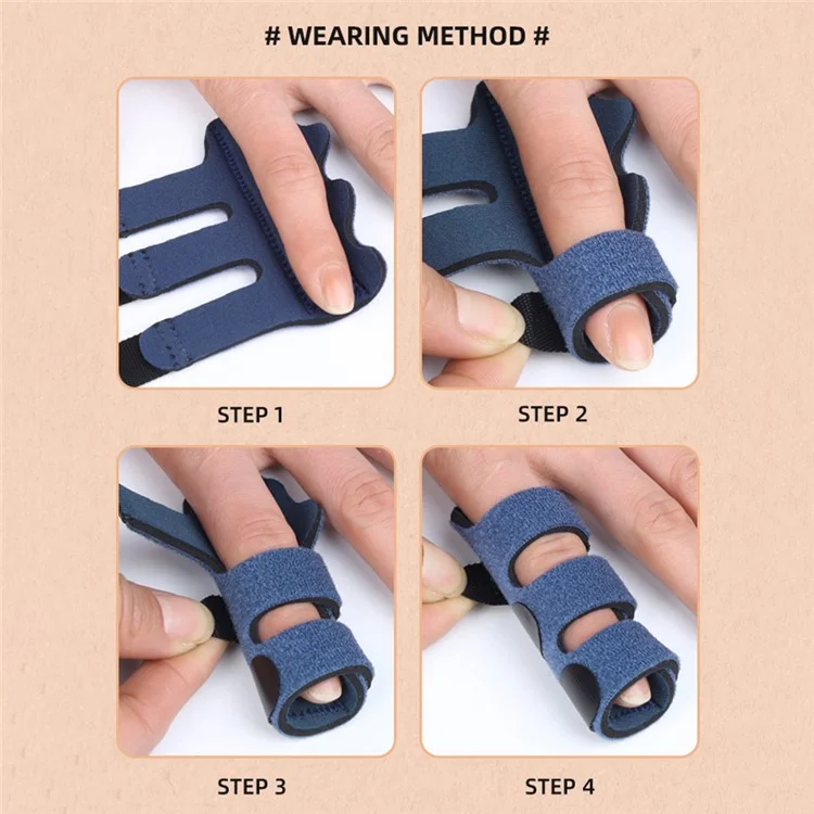 015 Finger Splint Adjustable Trigger Sprain Finger Fixation Brace Pain Relief Corrector Support - Pink