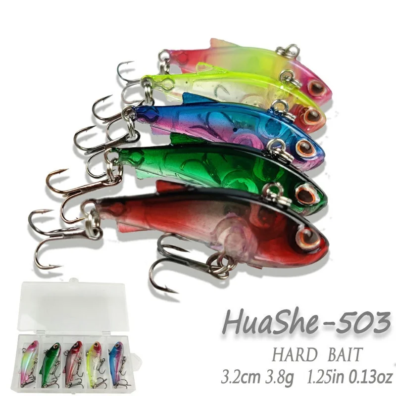 503 5Pcs Fishing Lure Lifelike Swimming Action Sinking Minnow Hard Bait for Freshwater Saltwater