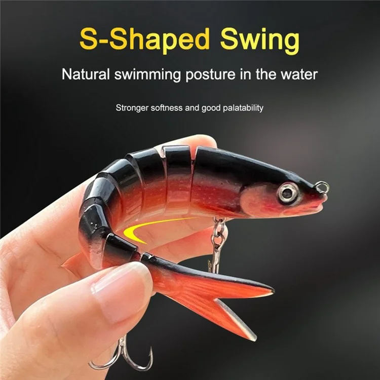 SUIKUAI 13,5 cm 19 g Esca da pesca affondante a 8 sezioni per acqua salata e dolce Minnow Esca artificiale - SK01
