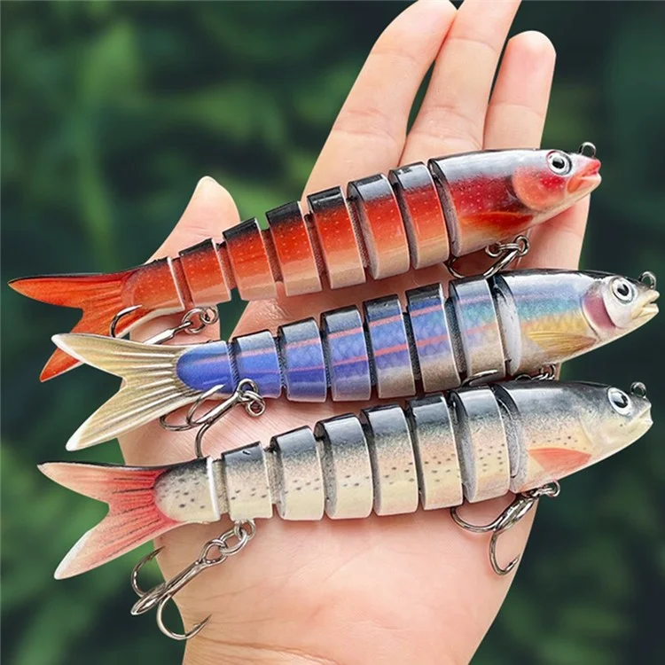 SUIKUAI 13,5 cm 19 g Esca da pesca affondante a 8 sezioni per acqua salata e dolce Minnow Esca artificiale - SK01