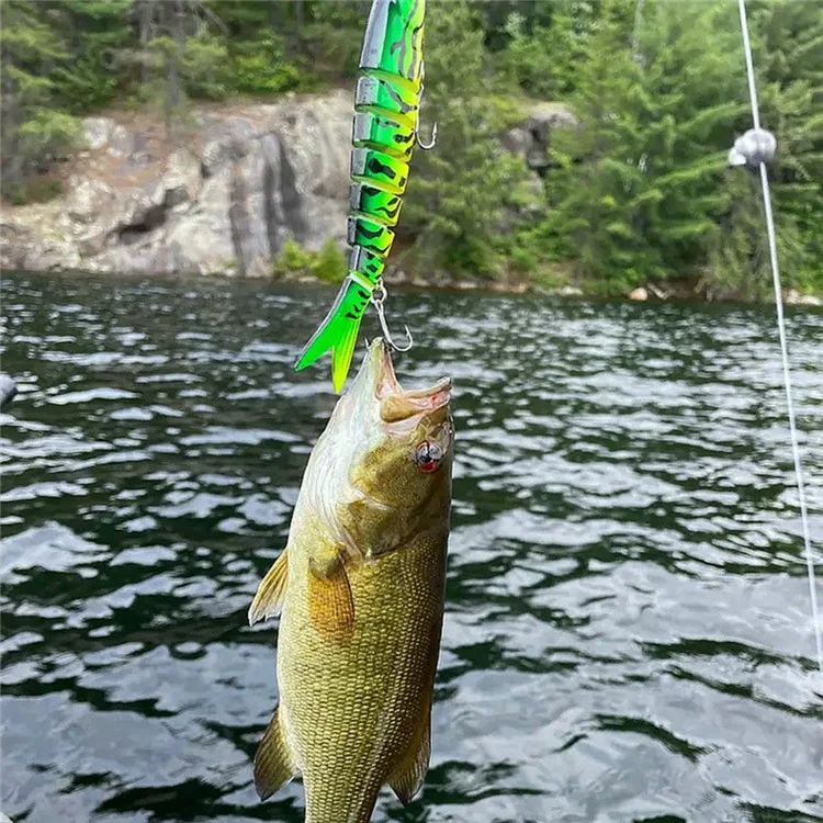 SUIKUAI 13,5 cm 19 g Esca da pesca affondante a 8 sezioni per acqua salata e dolce Minnow Esca artificiale - SK01