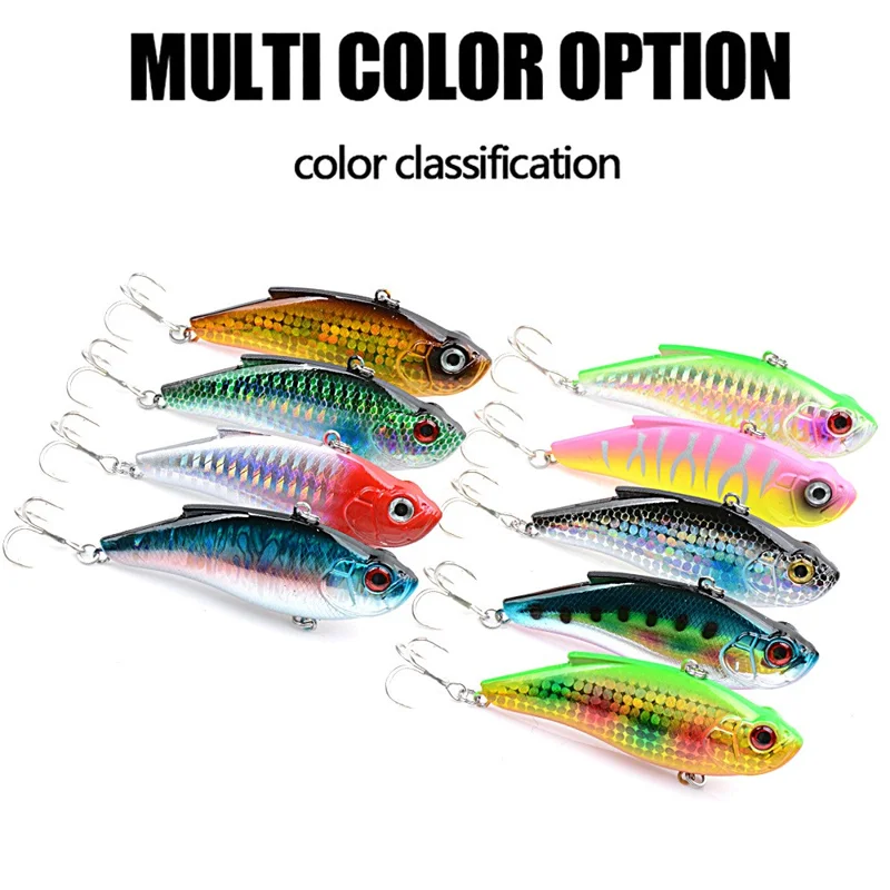 CH118 8cm 15g VIB Lure Sinking Vibration ABS Hard Bait Long Casting Fishing Lure with Treble Hook - Style 2