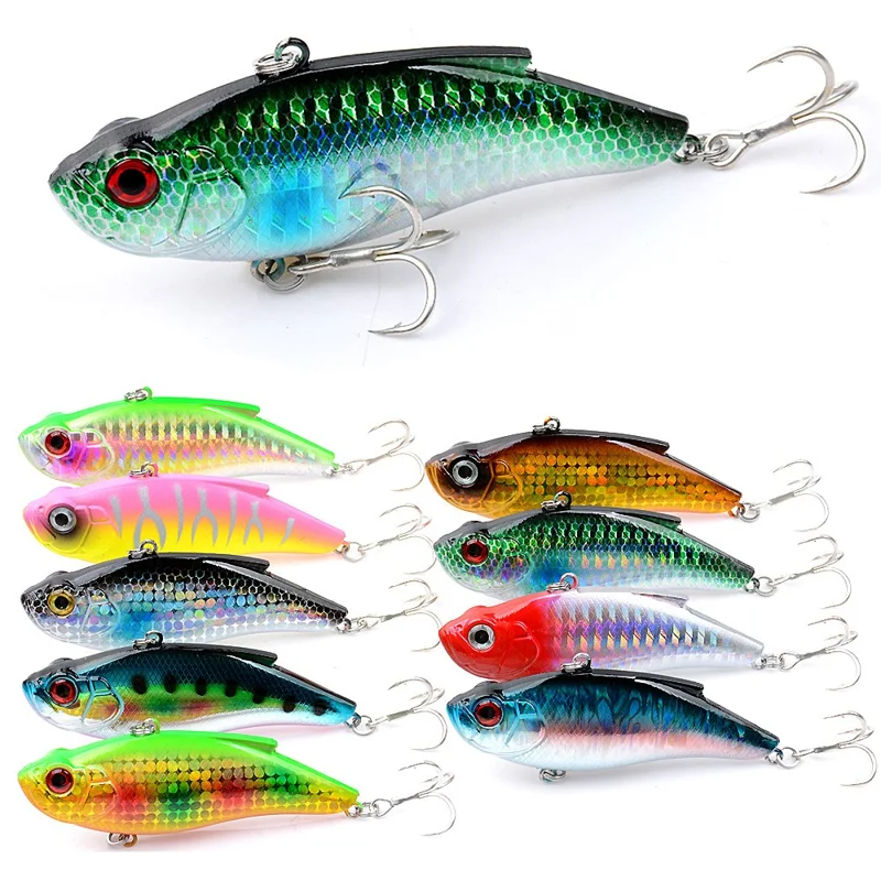 CH118 8cm 15g VIB Lure Sinking Vibration ABS Hard Bait Long Casting Fishing Lure with Treble Hook - Style 2