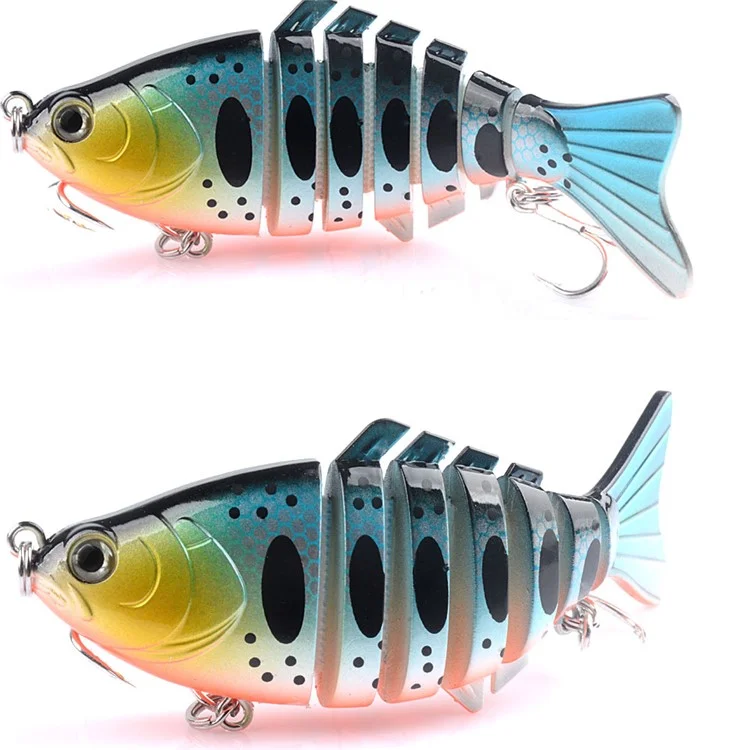 PL38 9.5cm 15g Fishing Lure 7-Section Jointed Swimbait Hard Bait Crankbait with Hook - Style 1