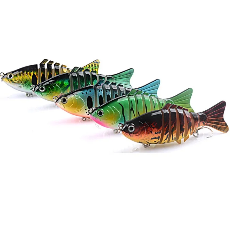 PL38 9.5cm 15g Fishing Lure 7-Section Jointed Swimbait Hard Bait Crankbait with Hook - Style 1