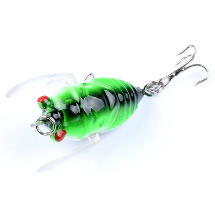 Bionic Insect Cicada Lure 4cm / 6.4g Painted Plastic Fishing Lure - Color B