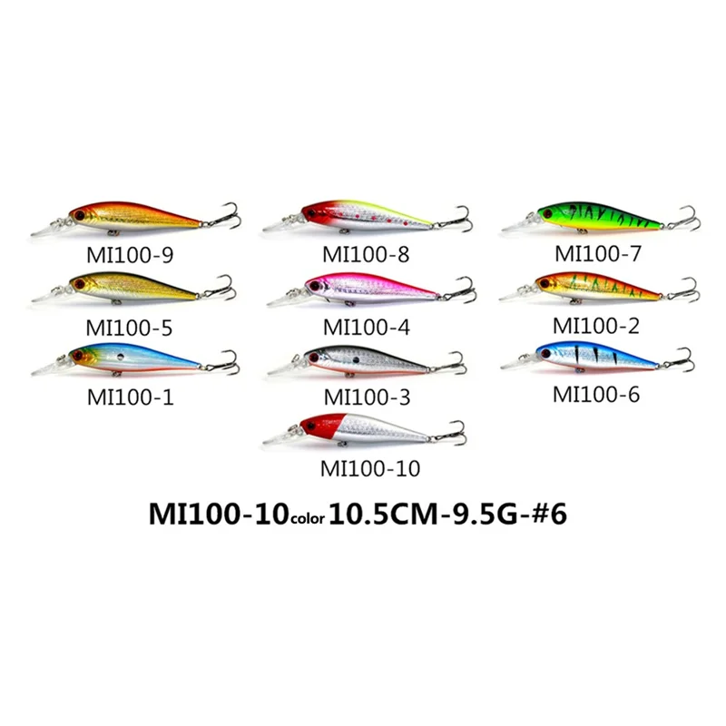 HENGJIA 56Pcs Fishing Lure Long Distance Casting Artificial Fish Bait Kit