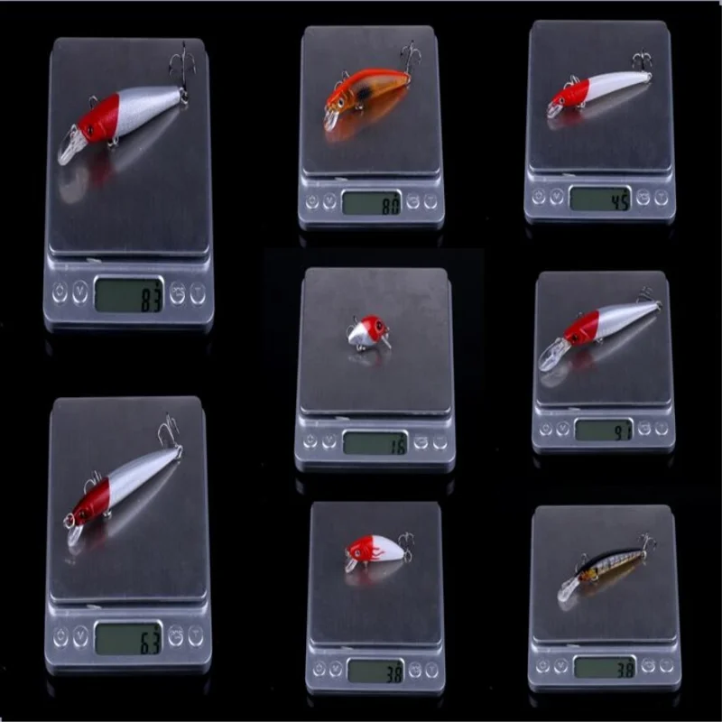 HENGJIA 56Pcs Fishing Lure Long Distance Casting Artificial Fish Bait Kit