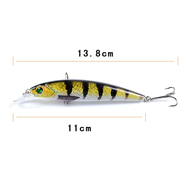 LB106 11cm 11.5g Fishing Lure Minnow Hard Bait Lifelike Painted Bionic Lure - Color 1
