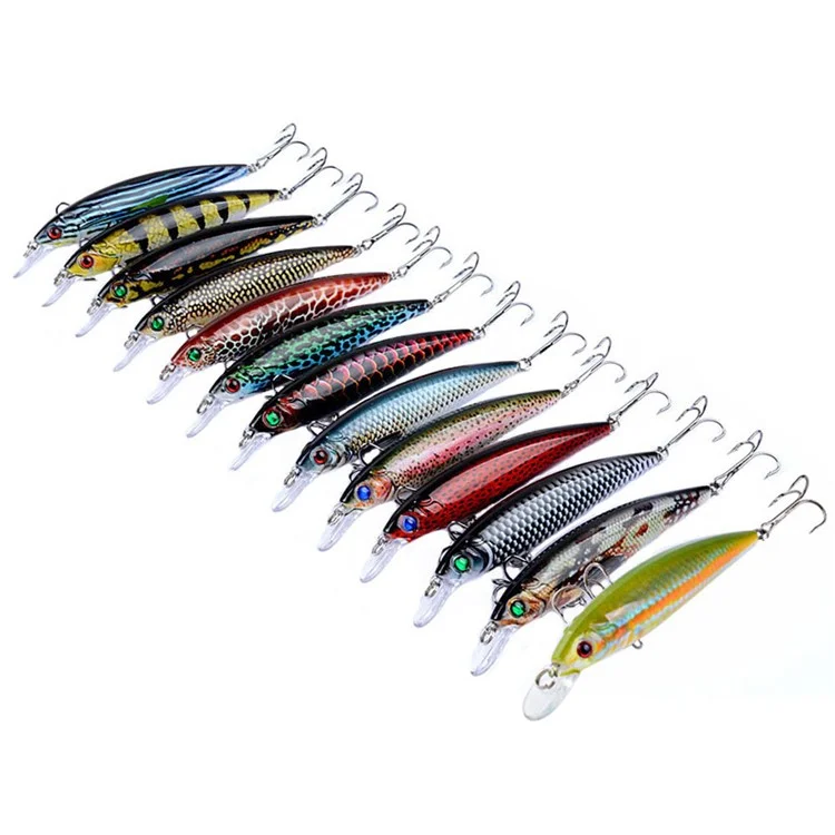 LB106 11cm 11.5g Fishing Lure Minnow Hard Bait Lifelike Painted Bionic Lure - Color 3