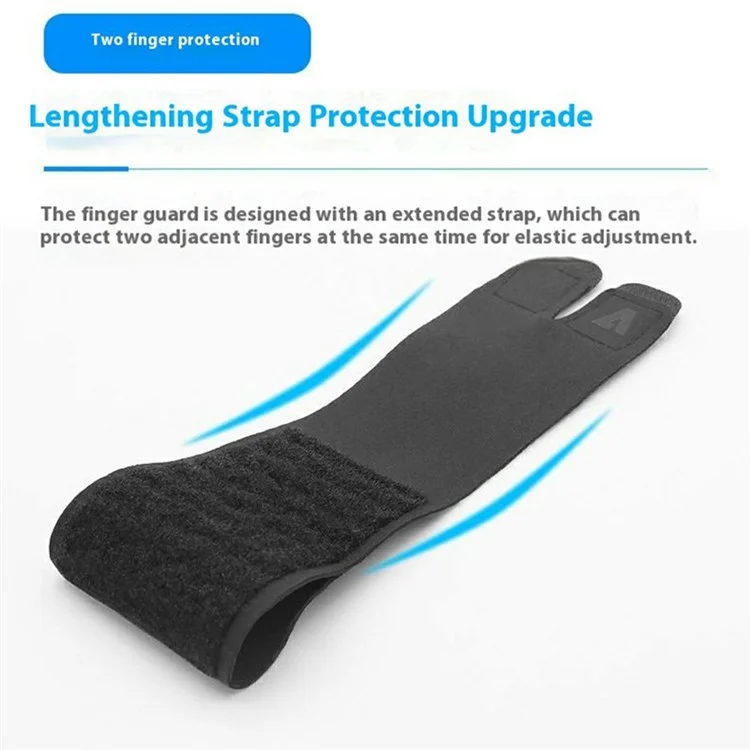 AOLIKES 1581 Double Finger Support Compression Finger Sleeve Joint Protection for Basketball / Volleyball - M