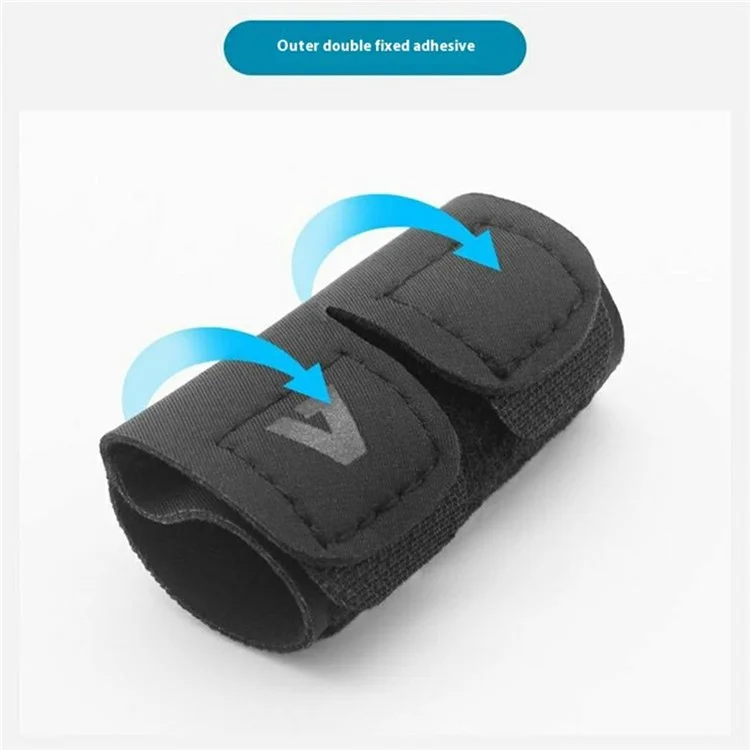 AOLIKES 1581 Double Finger Support Compression Finger Sleeve Joint Protection for Basketball / Volleyball - M